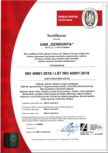 Genkonta ISO 45001:2018 LT